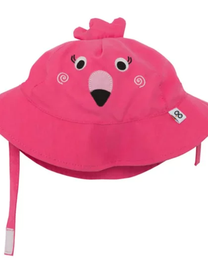 cappellino estivo per bambini a forma di fenicottero del marchio Zoocchini