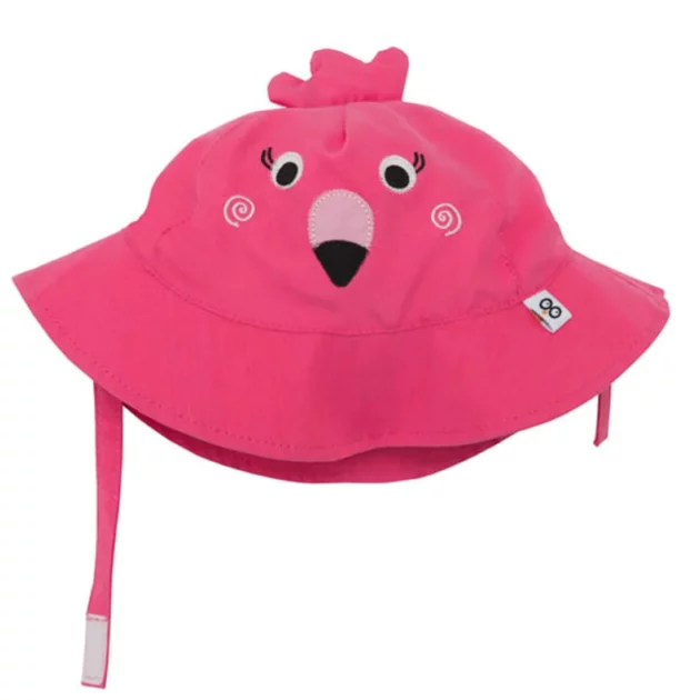 cappellino estivo per bambini a forma di fenicottero del marchio Zoocchini