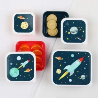 Set Scatole Porta Merenda- Spazio - Made4YourBaby