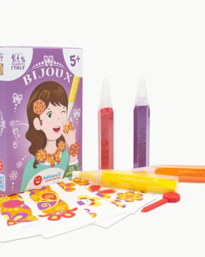 kit sabbiarelli per creare gioiello colorando con la sabbia