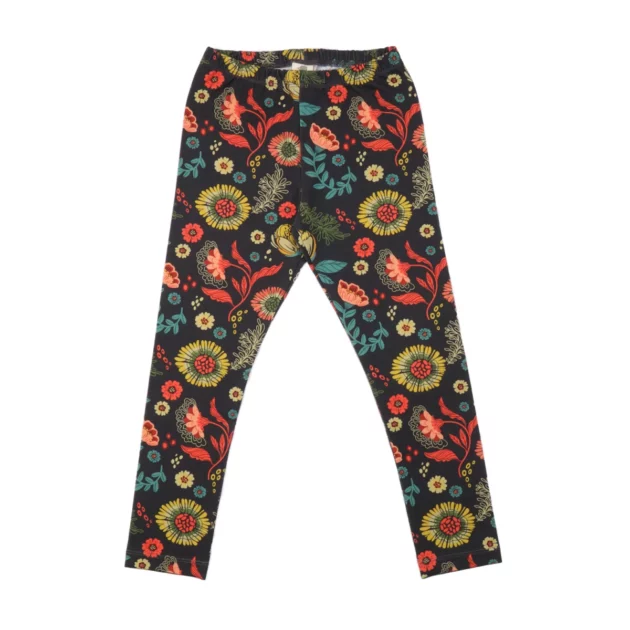 leggings per bambini con disegni a tema fiori