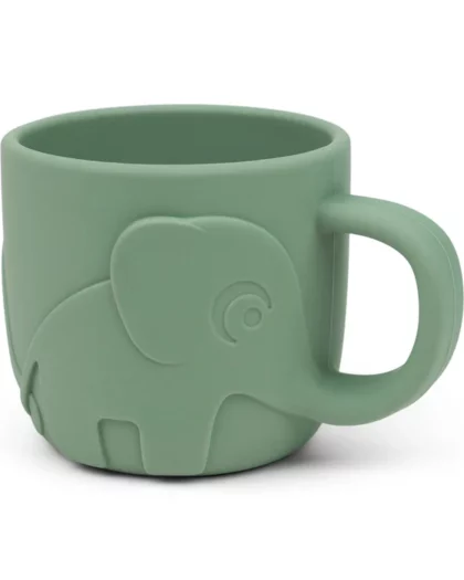 tazza in silicone per bambini di colore verde