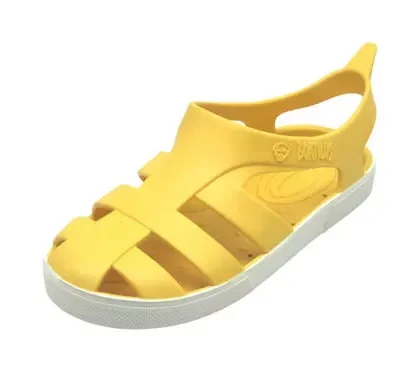 sandaletto per il mare per bambini di colore giallo