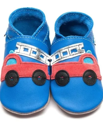 pantofoline per bambini con disegno dei pompieri