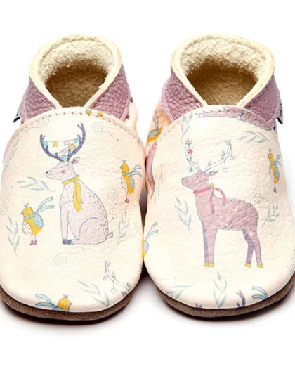 pantofoline per bambini con disegni di renne