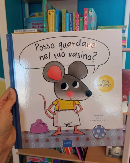 libro con alette per bambini. Posso guardare nel tuo vasino? i libri di topotto