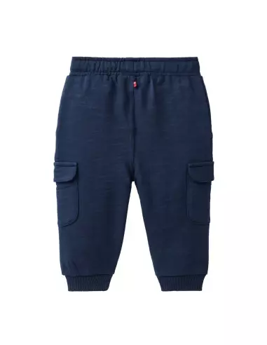 Pantaloni con tasche in cotone biologico Blu - People Wear Organic - immagine 2