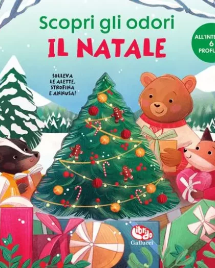 libro in cartonato per bambini a tema natalizio
