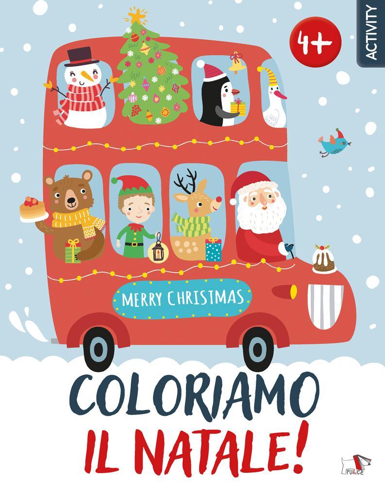 Coloriamo il natale! libro da colorare di pulce edizioni a tema natalizio