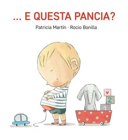 libro per bambini in cartonato sull'arrivo di un fratellino