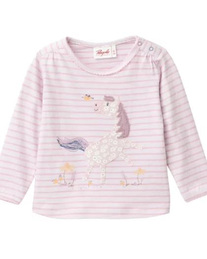 maglietta manica lunga unicorno in cotone bio marca people wear organic