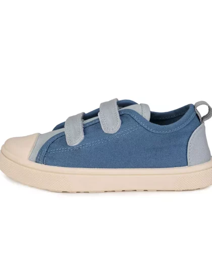 scarpa in tela azzurro e blu per bambini Monneka