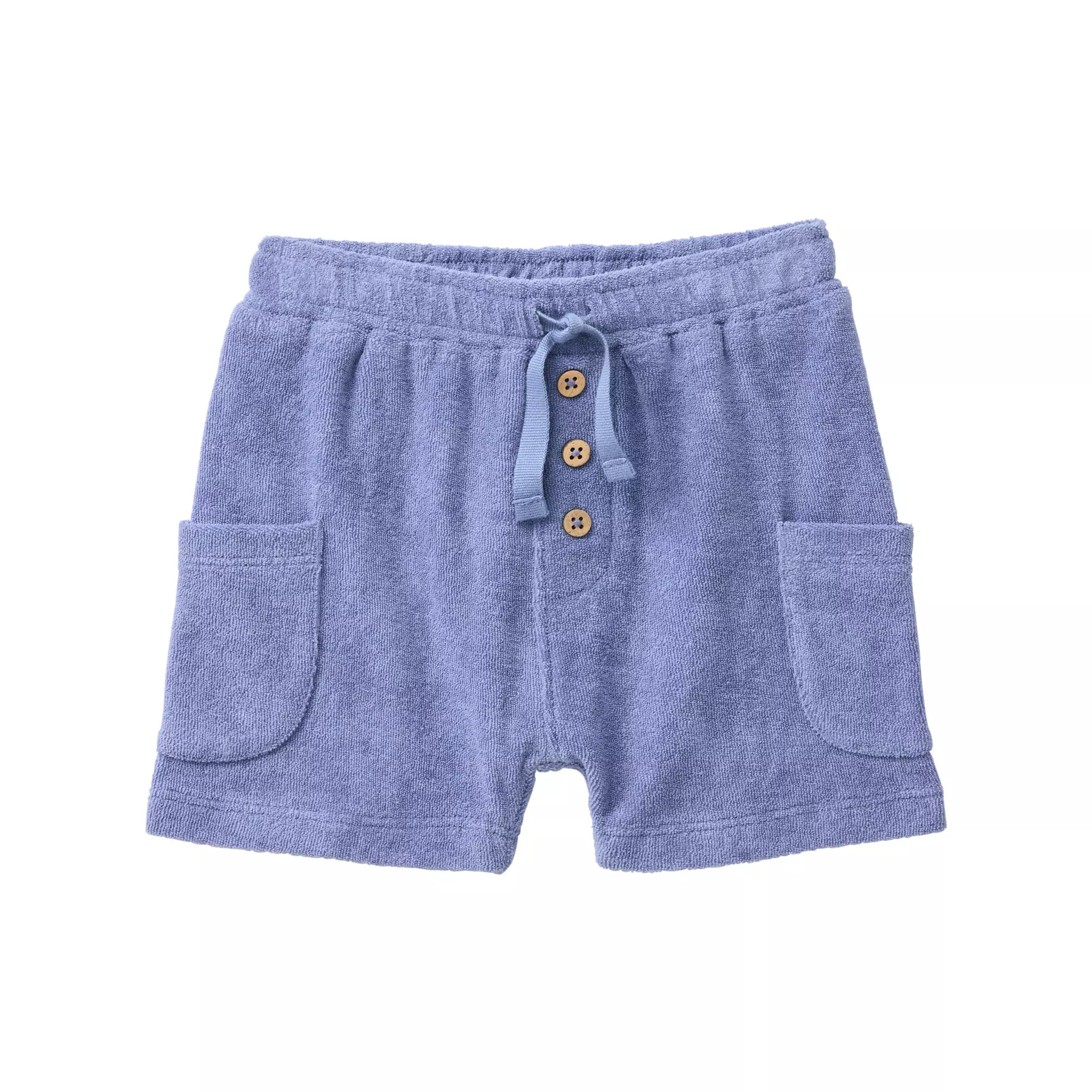Shorts in puro Cotone Biologico - Blu Mare