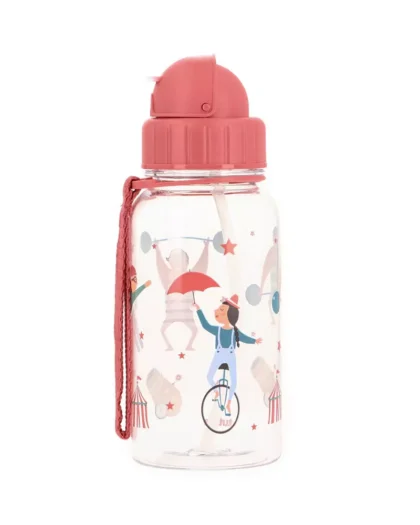 Borraccia plastica con cannuccia 500 ml- Circus Show