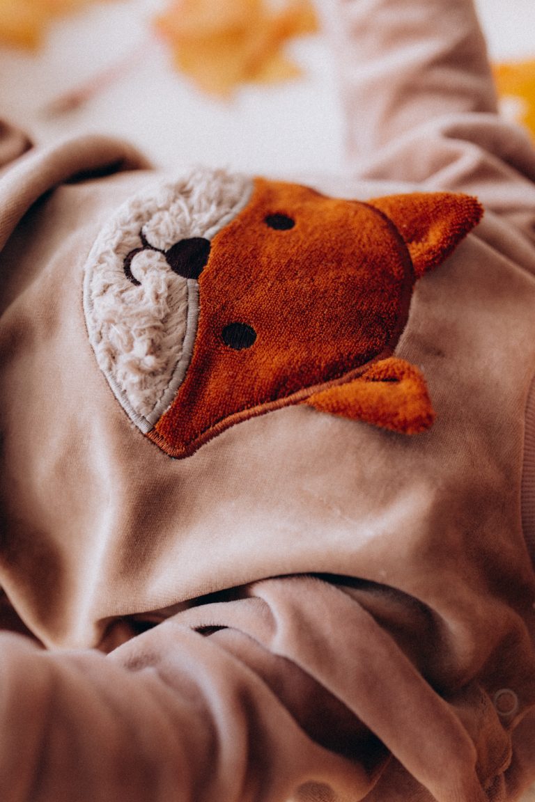 Wooly Organic - Maglione Volpe Ricamato in Cotone Biologico GOTS - immagine 2