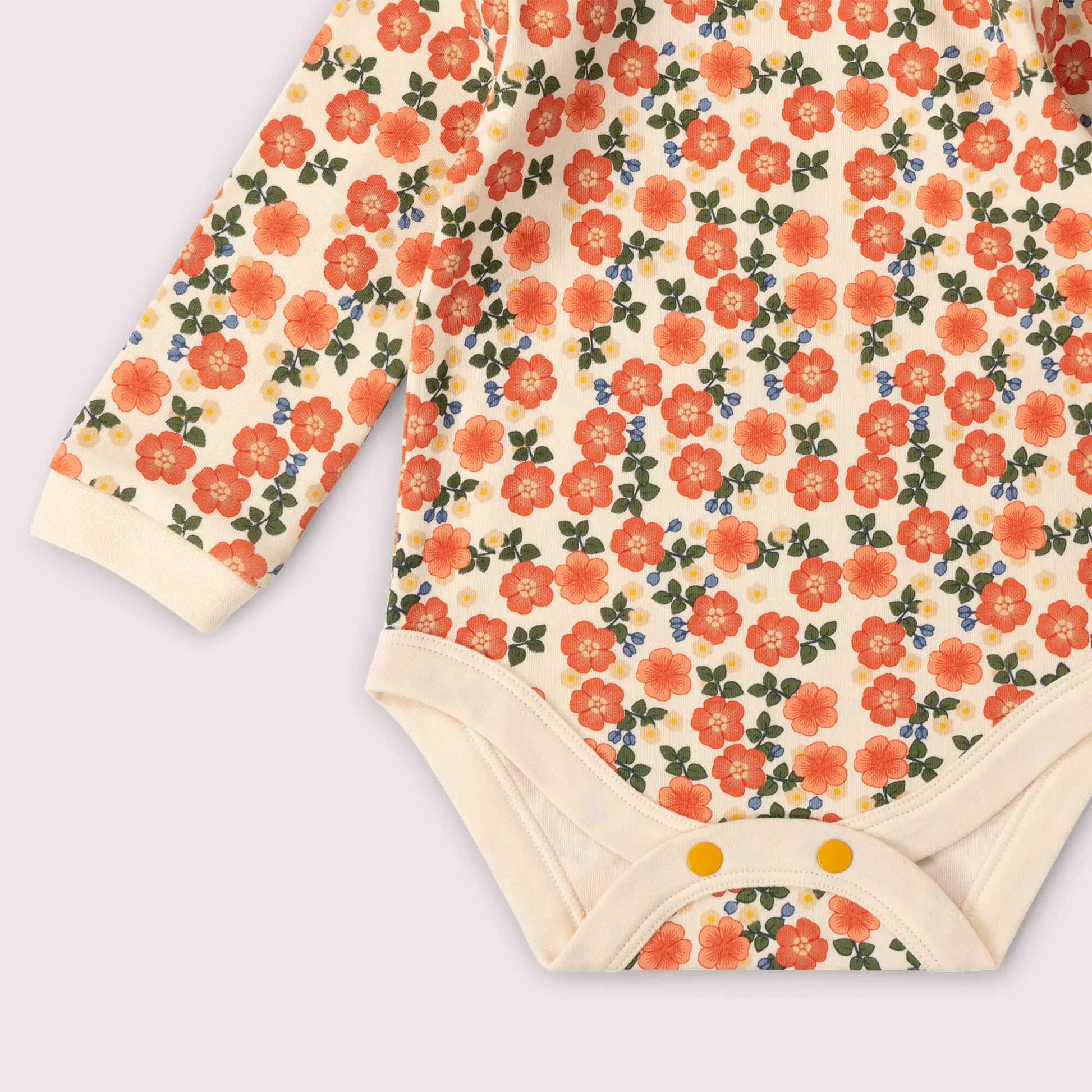 Little Green Radicals - Set 2 Body Neonata "Petals" in Cotone Biologico Fairtrade - immagine 6