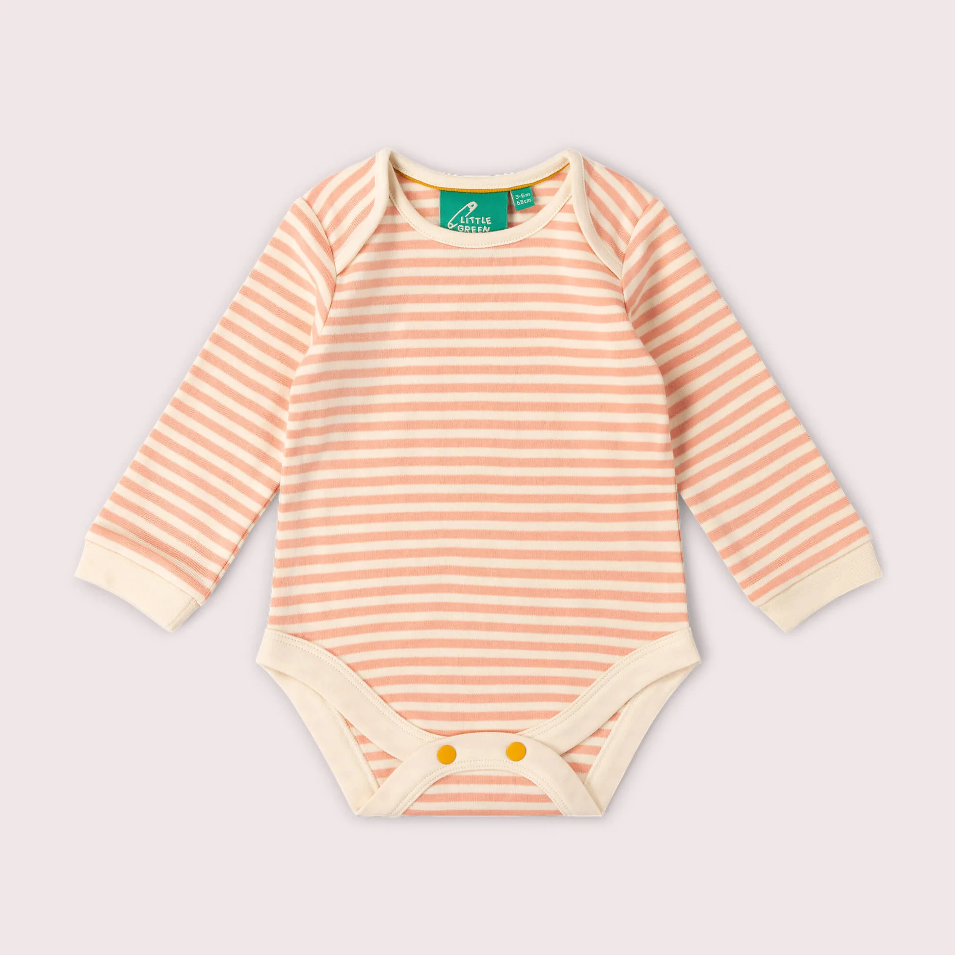 Little Green Radicals - Set 2 Body Neonata "Petals" in Cotone Biologico Fairtrade - immagine 3