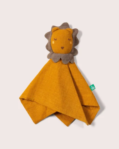 Little Green Radicals - Doudou Leoncino in Mussola di Cotone Biologico Fairtrade