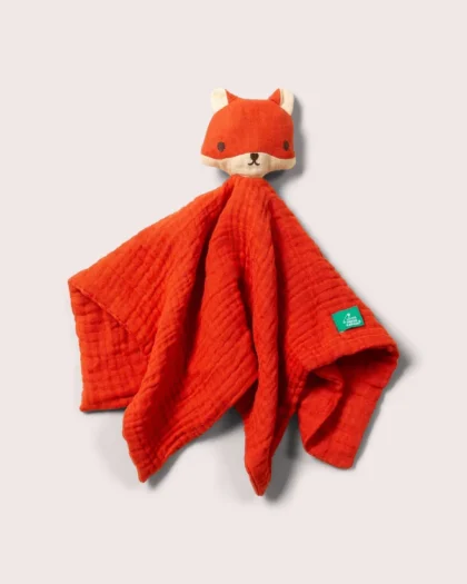 Little Green Radicals - Doudou Volpina in Mussola di Cotone Biologico Fairtrade