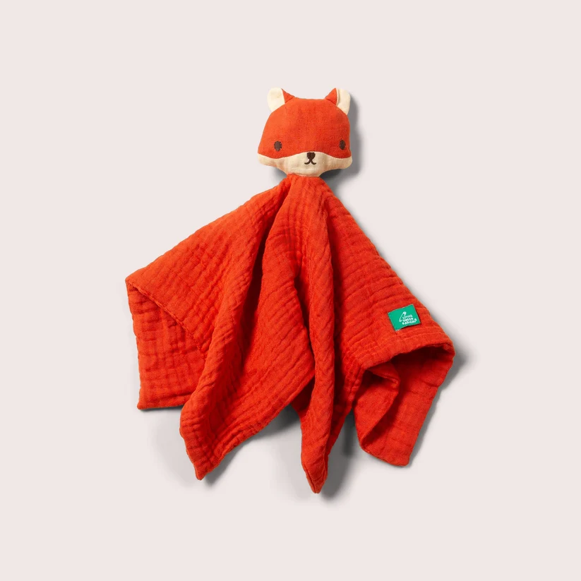 Little Green Radicals - Doudou Volpina in Mussola di Cotone Biologico Fairtrade