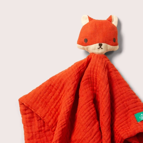 Little Green Radicals - Doudou Volpina in Mussola di Cotone Biologico Fairtrade - immagine 2