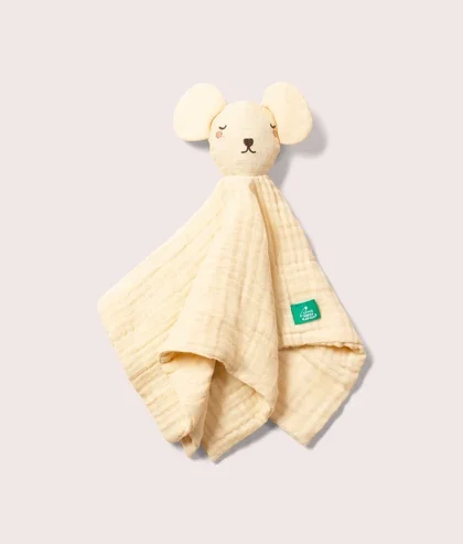 Little Green Radicals - Doudou Topolino in Mussola di Cotone Biologico Fairtrade