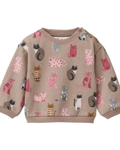 People Wear Organic - Felpa in Cotone Biologico Gattini