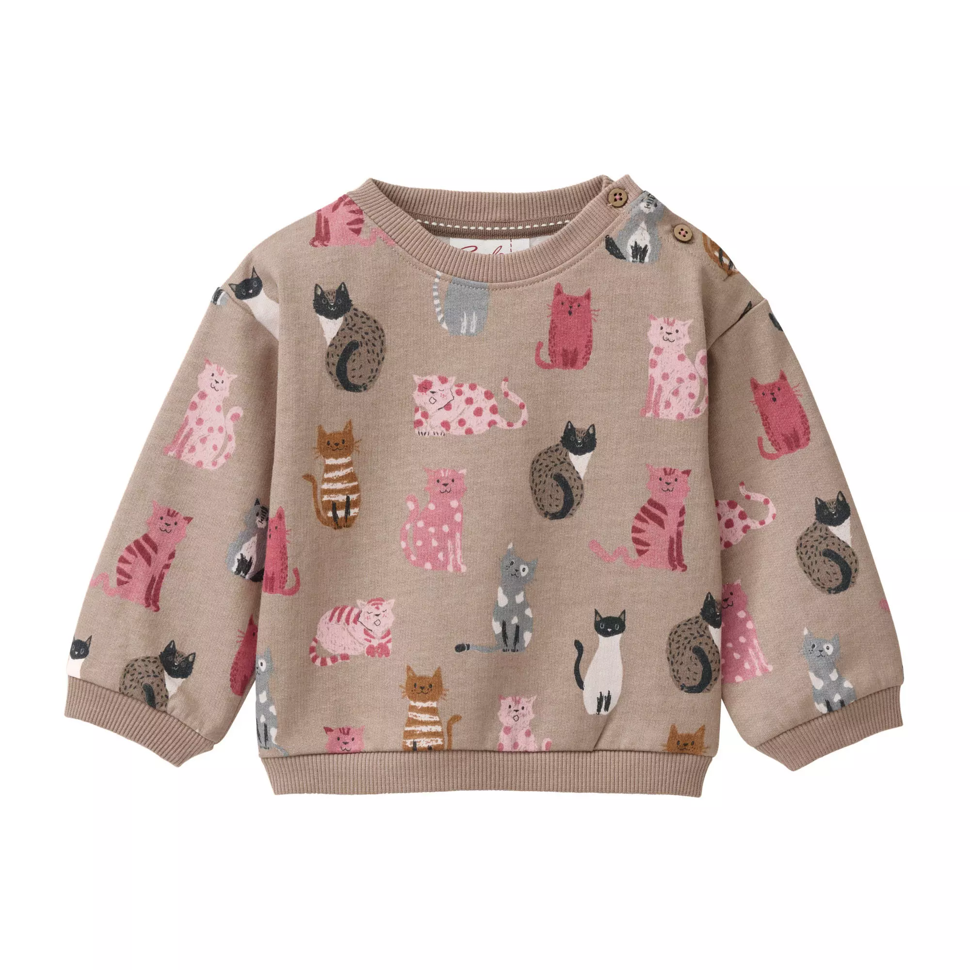 People Wear Organic - Felpa in Cotone Biologico Gattini