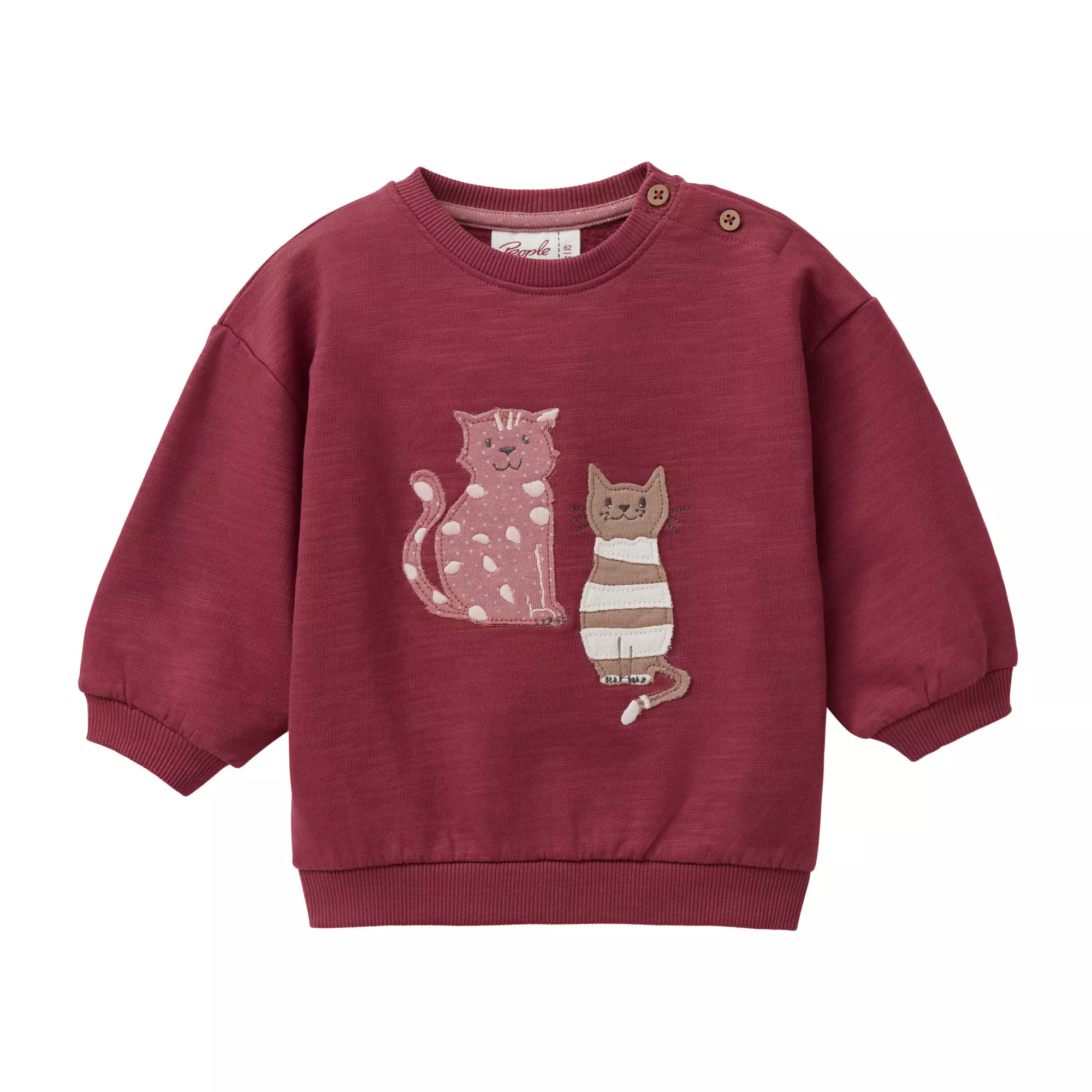 People Wear Organic - Felpa in Cotone Biologico Amici gatti