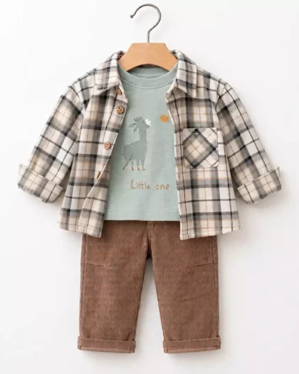 People Wear Organic - Completo 3 Pezzi in Cotone Biologico GOTS "Little One"